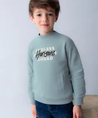 Sudadera ´Horizons´ VERDE AGUA