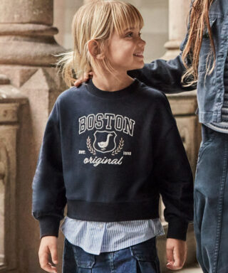 Sudadera ´Boston original´ con camisa MARINO