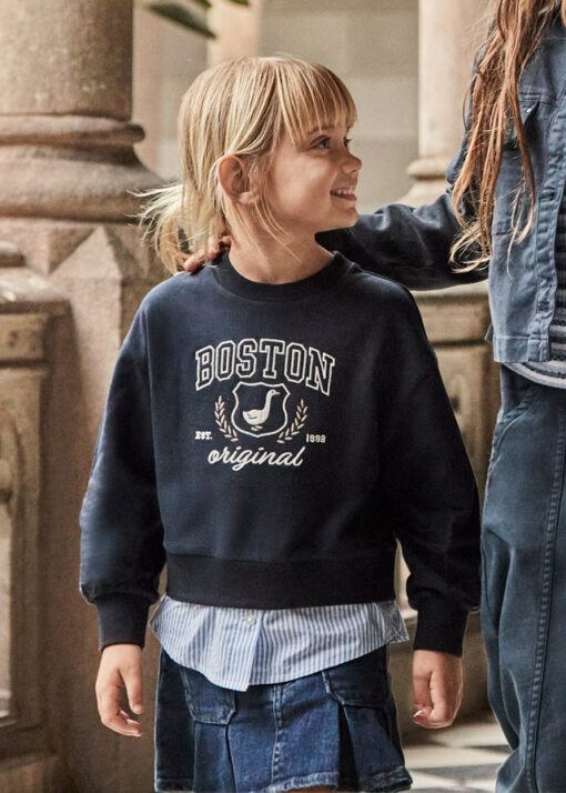 Sudadera ´Boston original´ con camisa MARINO