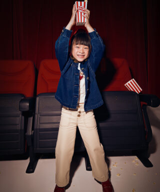 Pantalón vaquero ancho CRUDO