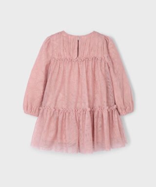 Vestido de tul bordado con corazones y brilli ROSA MAQUILLAJE 13 15 04919 049 L 5