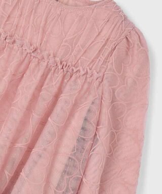 Vestido de tul bordado con corazones y brilli ROSA MAQUILLAJE 12 15 04919 049 L 6