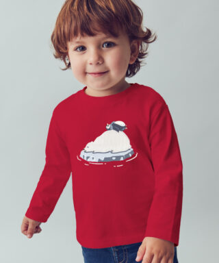 Camiseta m/l del Polo Norte ROJO