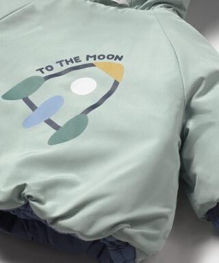 Abrigo plumas reversible con capucha AZAFATA Y VERDE AGUA 8 15 02410 057 L 7