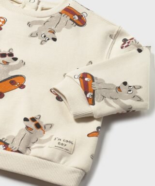 Sudadera con perritos CRUDO 8 15 02417 036 L 6