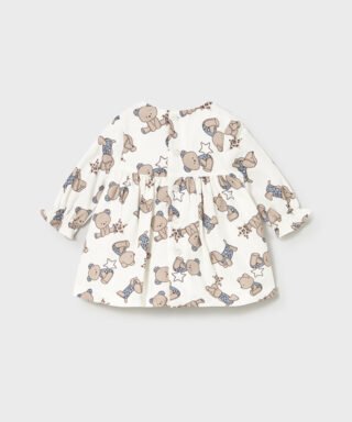 Vestido estampado de ositos CRUDO Y AZUL 7 15 02814 087 L 5