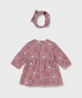 Vestido estampado de corazones con diadema ROSA MAQUILLAJE 7 15 02825 045 L 5