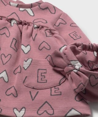 Vestido estampado de corazones con diadema ROSA MAQUILLAJE 6 15 02825 045 L 6