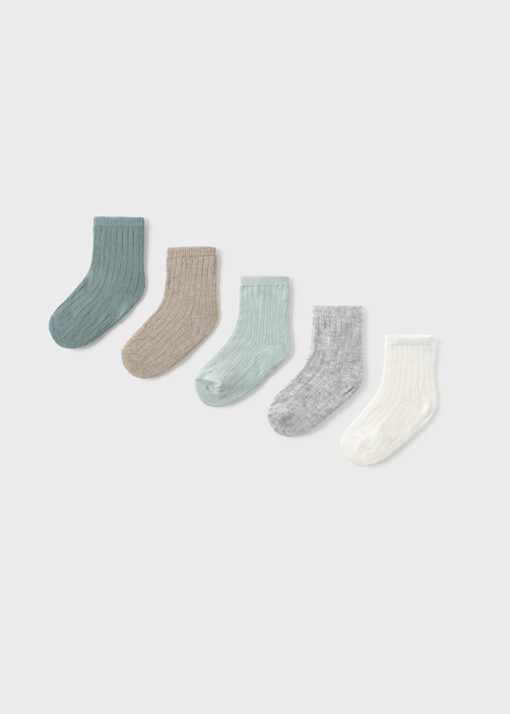 Set de 6 calcetines lisos VERDES