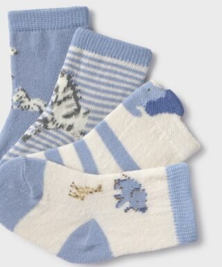Set de 4 calcetines de animales AZUL Y CRUDO 6 15 09921 066 L 5