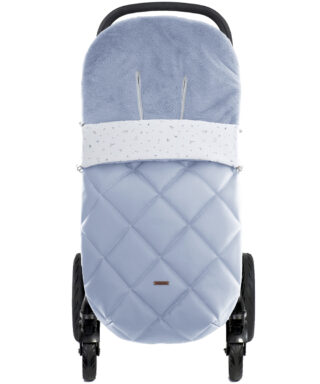 Saco de silla universal de polipiel con pelo Col. Ofelia AZUL