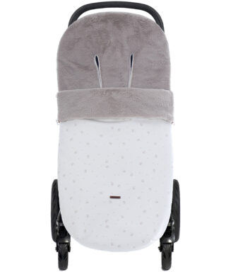 Saco de silla universal de polipiel con pelo Col. Clea BEIGE