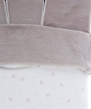 Saco de silla universal de polipiel con pelo Col. Clea BEIGE 5 58POMOCLEA P DETALLE