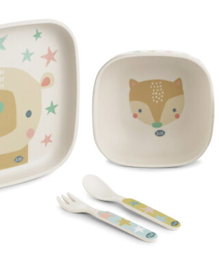 Set de vajilla de melanina ANIMALES