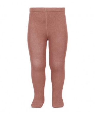 Leotardo básico de punto liso TERRACOTA