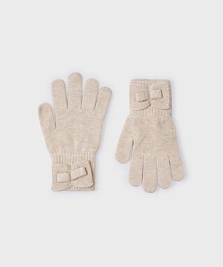 Guantes con lazo BEIGE