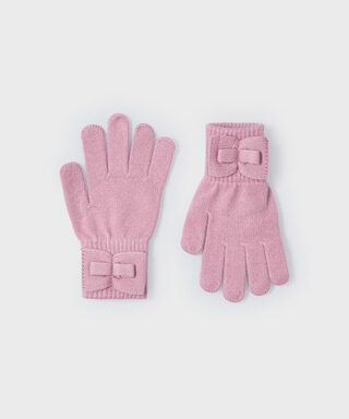 Guantes con lazo ROSA MAQUILLAJE