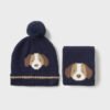 Conjunto de gorro y buganda con perrito MARINO 2 15 10018 063 L 4