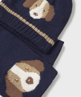 Conjunto de gorro y buganda con perrito MARINO 4 15 10018 063 L 5