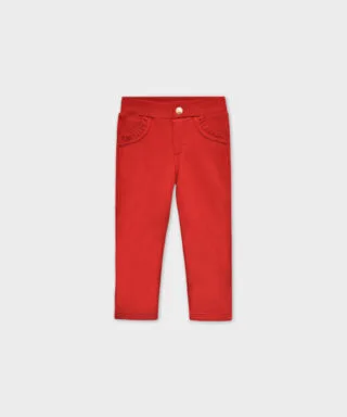 Pantalón básico tipo legging ROJO