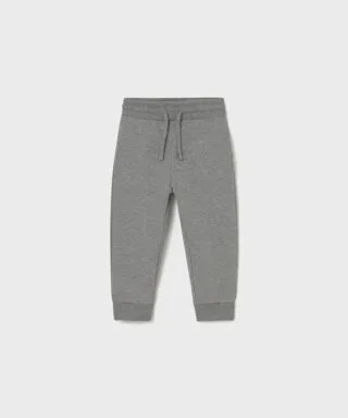 Pantalón sport con puños GRIS