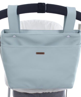 Bolso midi de polipiel VERDE AGUA