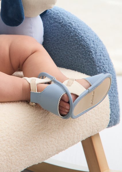 Sandalia AZUL Y BEIGE 3 Sandalia AZUL Y BEIGE