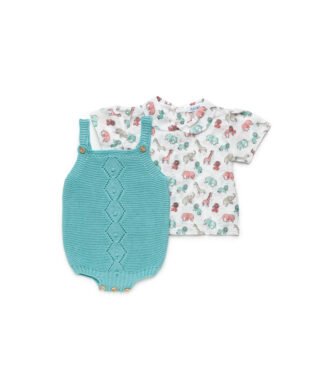 Conjunto 2 piezas de dinosaurios VERDE LAGO