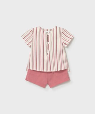 Conjunto 2 piezas de rayas TERRACOTA