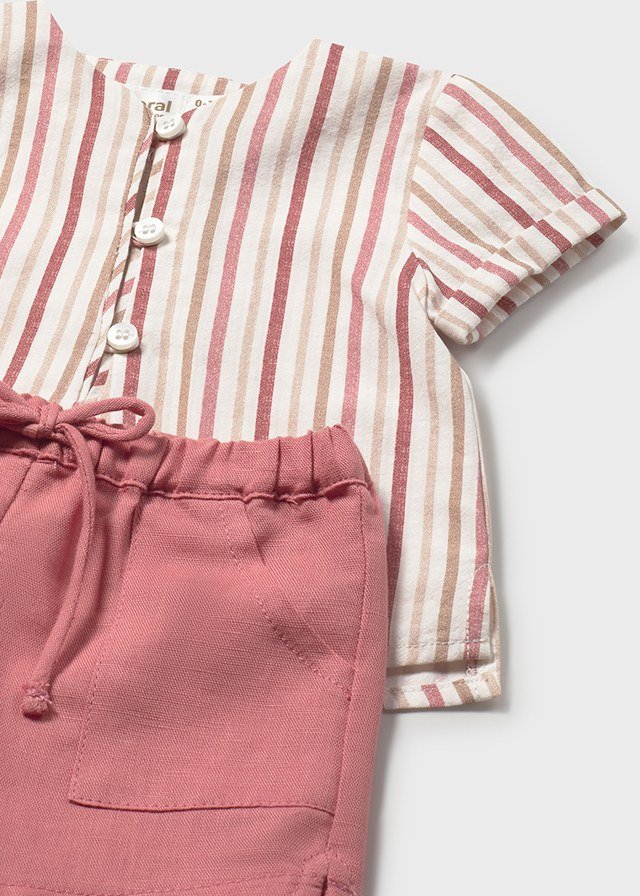 Conjunto 2 piezas de rayas TERRACOTA 4 Conjunto 2 piezas de rayas TERRACOTA - Imagen 2