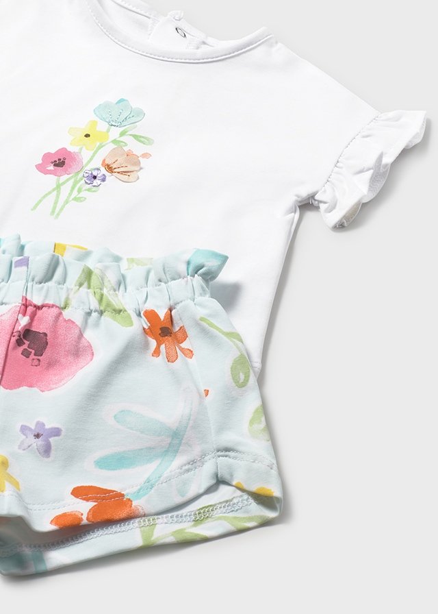 Conjunto 2 piezas de flores BLANCO Y AZUL 4 Conjunto 2 piezas de flores BLANCO Y AZUL - Imagen 2