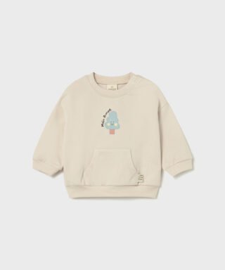 Sudadera ´más amor´ unisex BEIGE