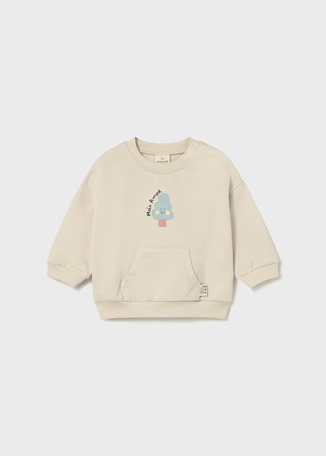 Sudadera ´más amor´ unisex BEIGE 3 Sudadera ´más amor´ unisex BEIGE