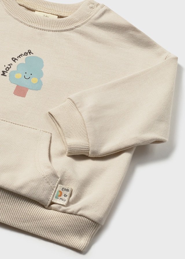 Sudadera ´más amor´ unisex BEIGE 4 Sudadera ´más amor´ unisex BEIGE - Imagen 2