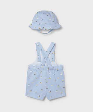 Peto y gorro estampado con barcos AZUL 7 26 01611 015 L 5