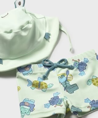 Conjunto de baño 3 piezas rinoceronte VERDE 8 26 01619 033 L 7