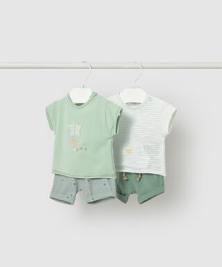 Conjunto 4 piezas de estrellas VERDE