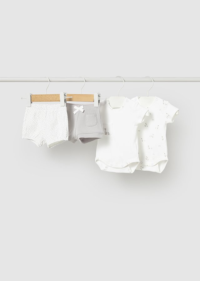 Conjunto 4 piezas de ocas BLANCO Y GRIS 3 Conjunto 4 piezas de ocas BLANCO Y GRIS