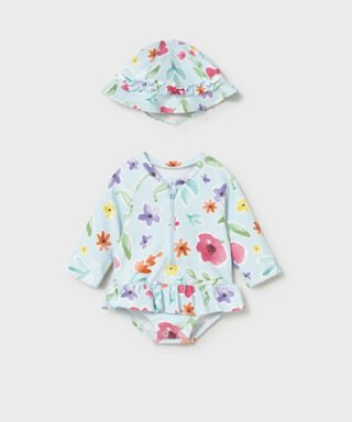 Conjunto de baño 3 piezas flores CELESTE