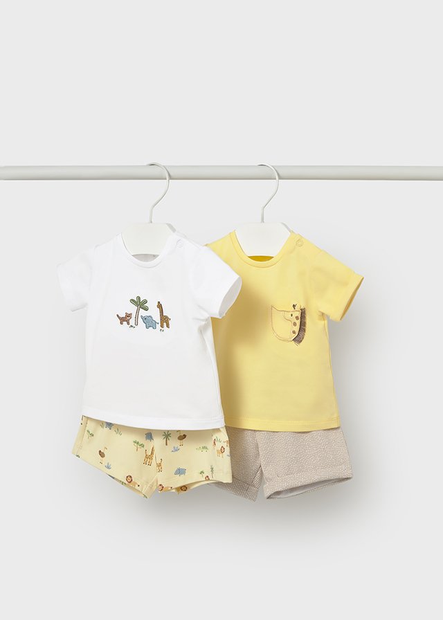 Conjunto 4 piezas de animales AMARILLO 3 Conjunto 4 piezas de animales AMARILLO