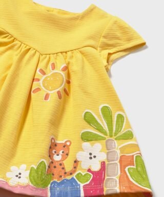 Vestido estampado con animales AMARILLO 6 26 01817 032 L 6