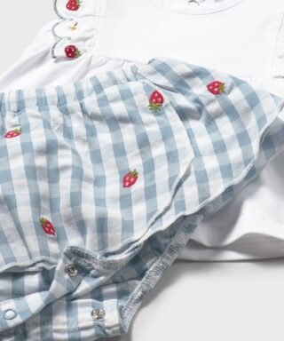 Conjunto 2 piezas de cuadro vichy BLANCO Y AZUL 5 26 01820 031 L 6