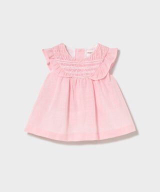 Vestido con fruncido ROSA