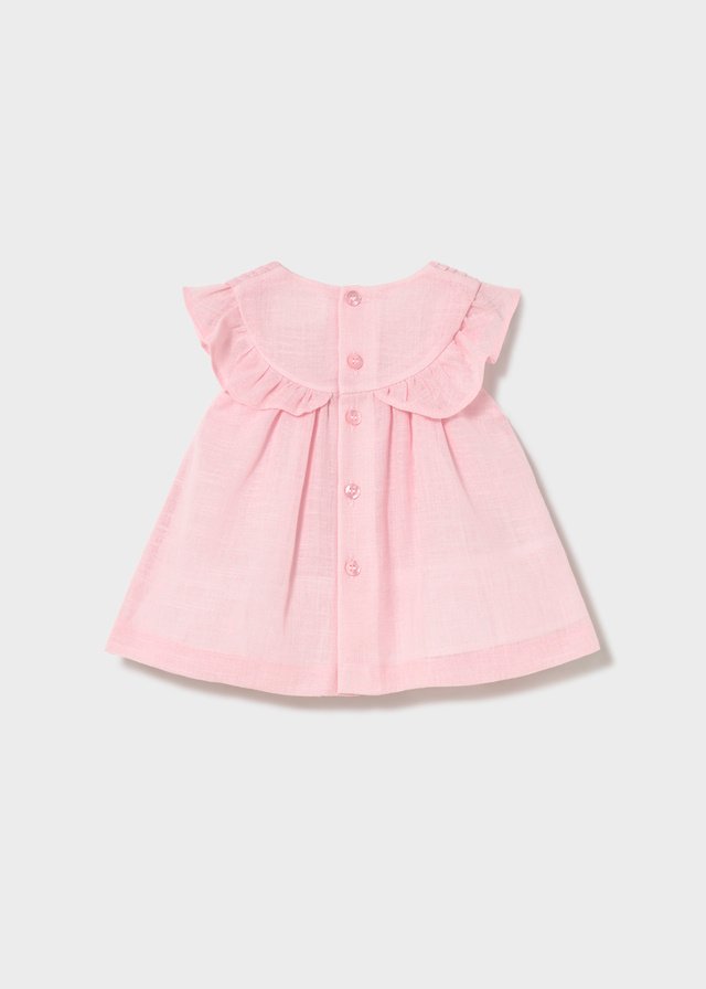 Vestido con fruncido ROSA 5 Vestido con fruncido ROSA - Imagen 3