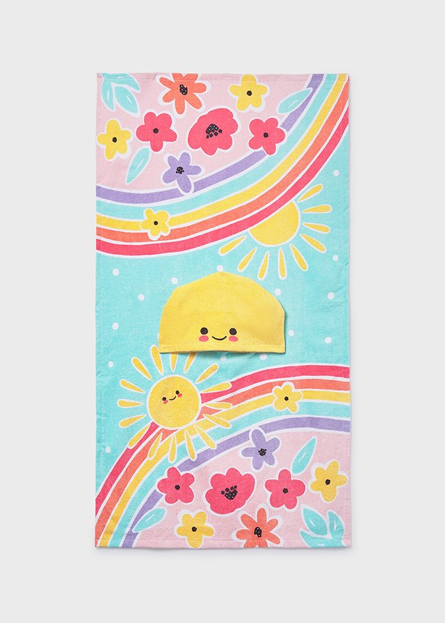 Capa de baño con estampado primaveral 5 Capa de baño con estampado primaveral - Imagen 3