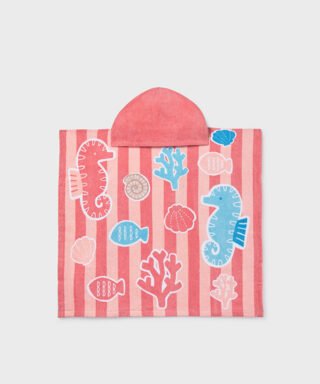 Capa de baño con animales marinos CORAL