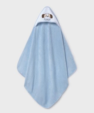 Capa de baño con perrito AZUL