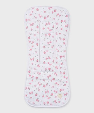 Colchoneta de silla universal de manzanas BLANCO Y MAGENTA