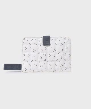 Portadocumentos con cambiador impermeable BLANCO Y GRIS