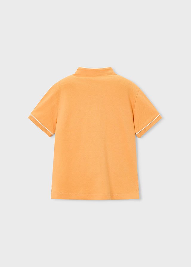 Polo m/c con cuello mao MELOCOTÓN 8 Polo m/c con cuello mao MELOCOTÓN - Imagen 6